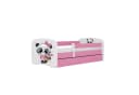 Raumhirsch Kinderbett Rosa mit Matratze, Schublade & Rausfallschutz Bild 1