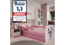 Raumhirsch Kinderbett Rosa mit Matratze, Schublade & Rausfallschutz Bild 2