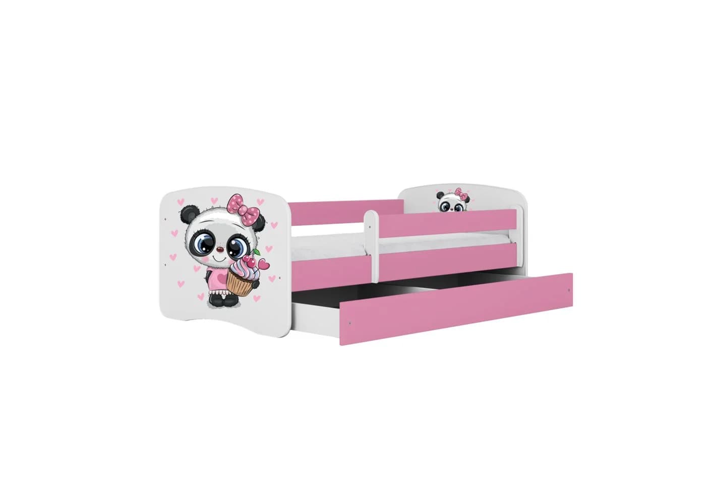 Raumhirsch Kinderbett Rosa mit Matratze, Schublade & Rausfallschutz - Bild 3