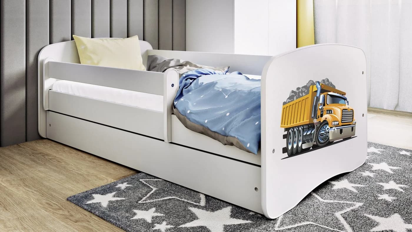 Raumhirsch Furniture Kinderbett mit Matratze & Schublade Weiß - Bild 2