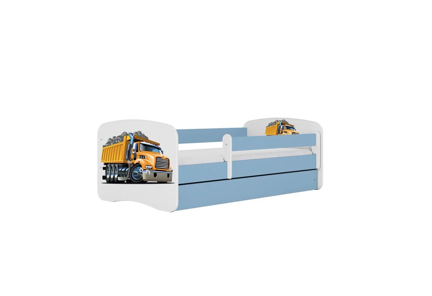 Raumhirsch Furniture Kinderbett Blau mit Matratze & Schublade
