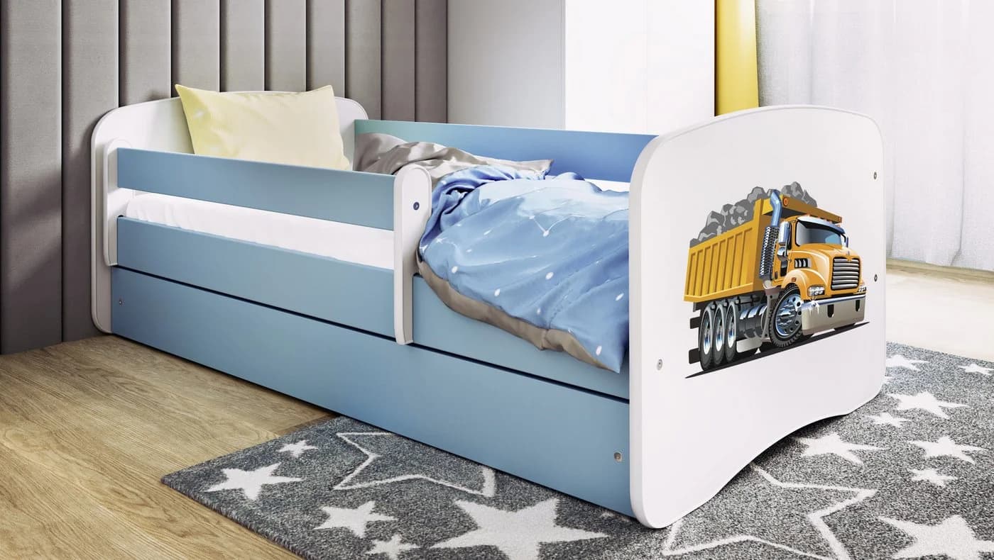Raumhirsch Furniture Kinderbett Blau mit Matratze & Schublade - Bild 2