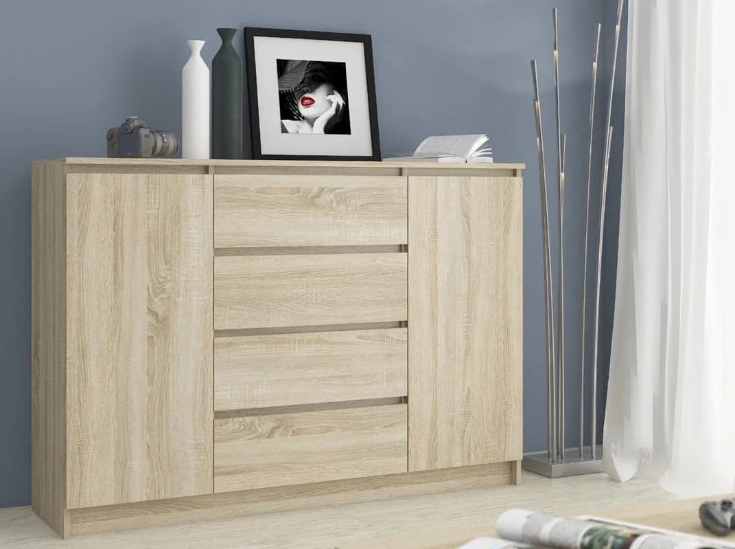 Raumhirsch Kommode 160 cm mit 4 Schubladen und 2 Türen