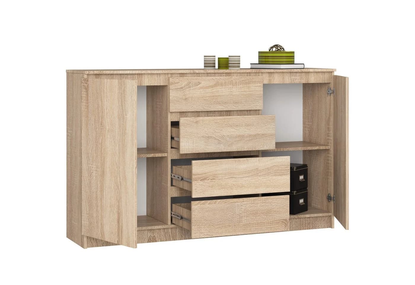 Raumhirsch Kommode 160 cm mit 4 Schubladen und 2 Türen - Bild 3