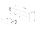 Raumhirsch Furniture Kommode 4 Schubladen 160 cm Weiß Bild 4