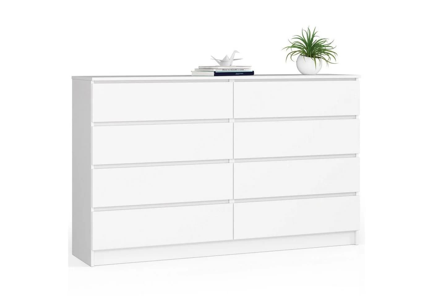 Raumhirsch Furniture Kommode 8 Schubladen 160 cm Weiß - Bild 2