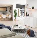 Raumhirsch Furniture Kommode 110 cm Weiß mit Soft-Close Bild 1