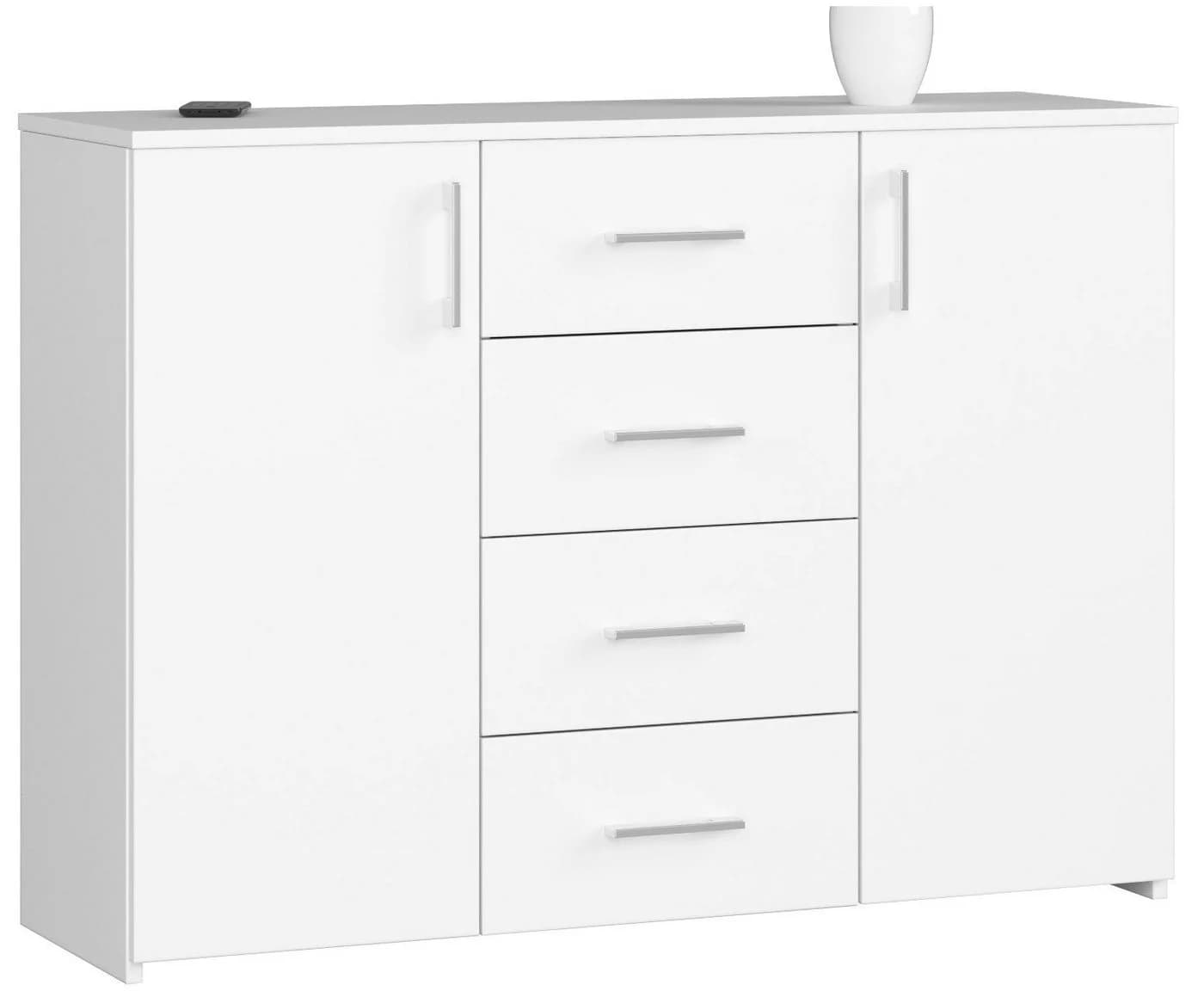 Raumhirsch Furniture Kommode 110 cm Weiß mit Soft-Close - Bild 2