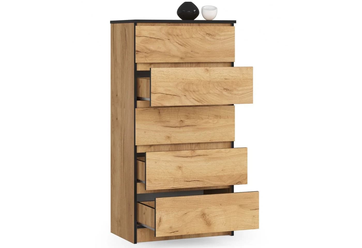 Raumhirsch Furniture Kommode 60 cm breit Holz Schrank, Highboard / Kommode 60 cm, Sideboard Organizer für jeden Raum - Bild 2