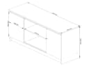 Raumhirsch Furniture TV-Lowboard 120 cm für TV bis 65" Bild 4