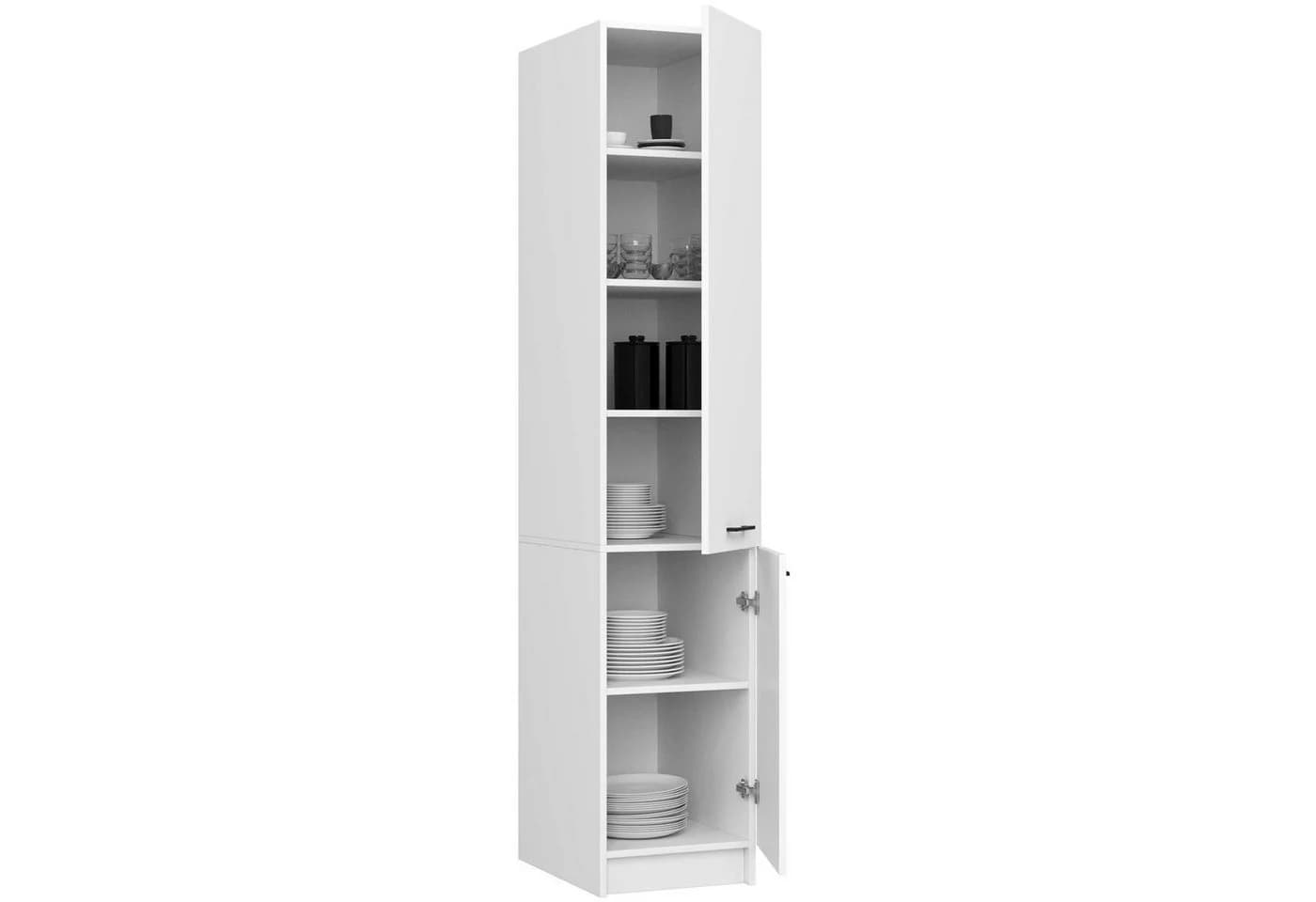 Raumhirsch Furniture Mehrzweckschrank Hochschrank Küche Weiß Soft-Close - Bild 2