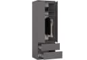 Raumhirsch Kleiderschrank STAR S60 Grau Modern Bild 2