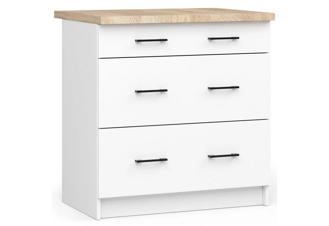 Raumhirsch Furniture Küchenunterschrank Moderner 3-Schubladen Soft-Close System