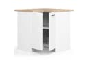 Raumhirsch Furniture Moderner Küchenunterschrank - Platzsparender Eckschrank - 2 Türen, 1 Schublade, Soft-Close, verstellbare Füße Bild 2