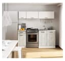 Raumhirsch Furniture Küchenzeile Weiß 5-tlg. Modular Bild 1