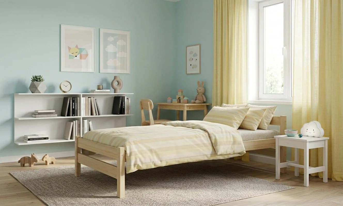 Raumhirsch Furniture Kinderbett Massivholz Kiefernholz Natur - Bild 5