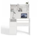 Raumhirsch Furniture Schreibtisch mit Aufsatz und Tastaturauszug Weiß Bild 5