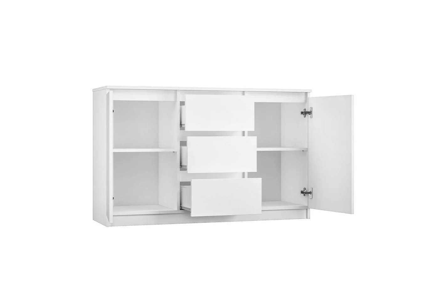 Raumhirsch Furniture Kommode Sideboard 200 cm Weiß Modern