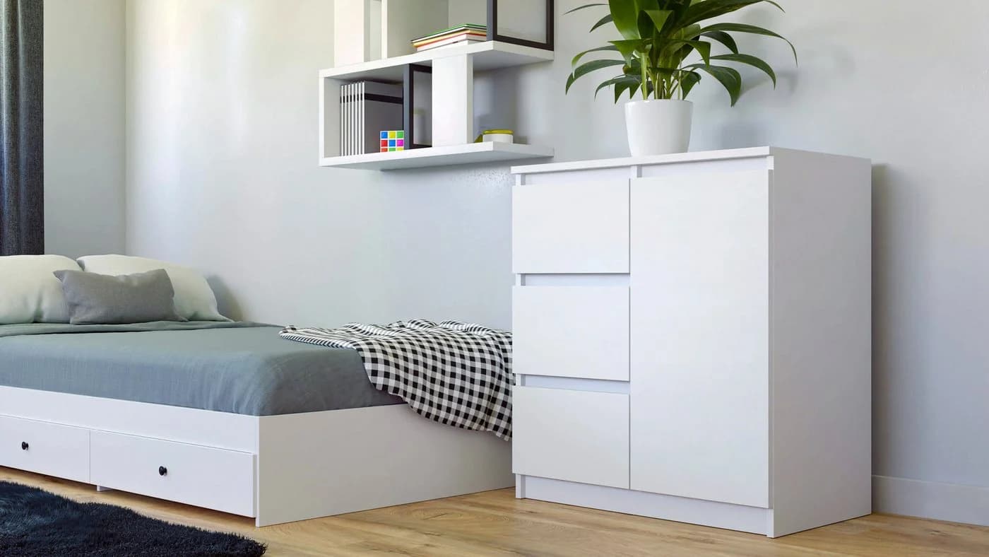 Raumhirsch Furniture Kommode Sideboard Weiß Modern - Bild 3