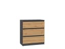 Raumhirsch Furniture Kommode Sideboard Anthrazit 3 Schubladen Bild 3