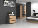 Raumhirsch Furniture Kommode Sideboard Anthrazit 3 Schubladen Bild 4