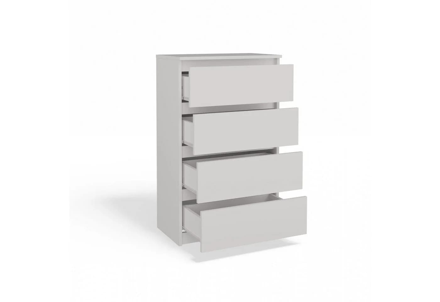 Raumhirsch Furniture Kommode Sideboard 70 cm breit 4 Schubladen weiß
