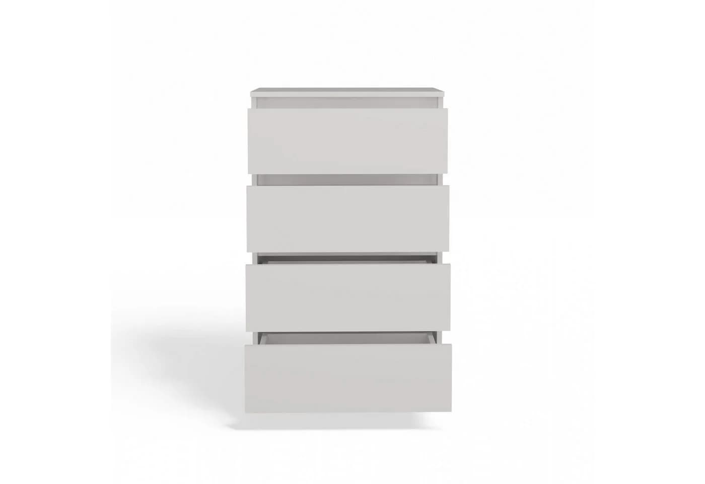 Raumhirsch Furniture Kommode Sideboard 70 cm breit 4 Schubladen weiß - Bild 4