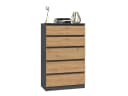 Raumhirsch Furniture Kommode Sideboard 70 cm Anthrazit Modern Bild 2