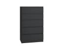 Raumhirsch Furniture Kommode Sideboard Schwarz 5 Schubladen Modern Bild 2
