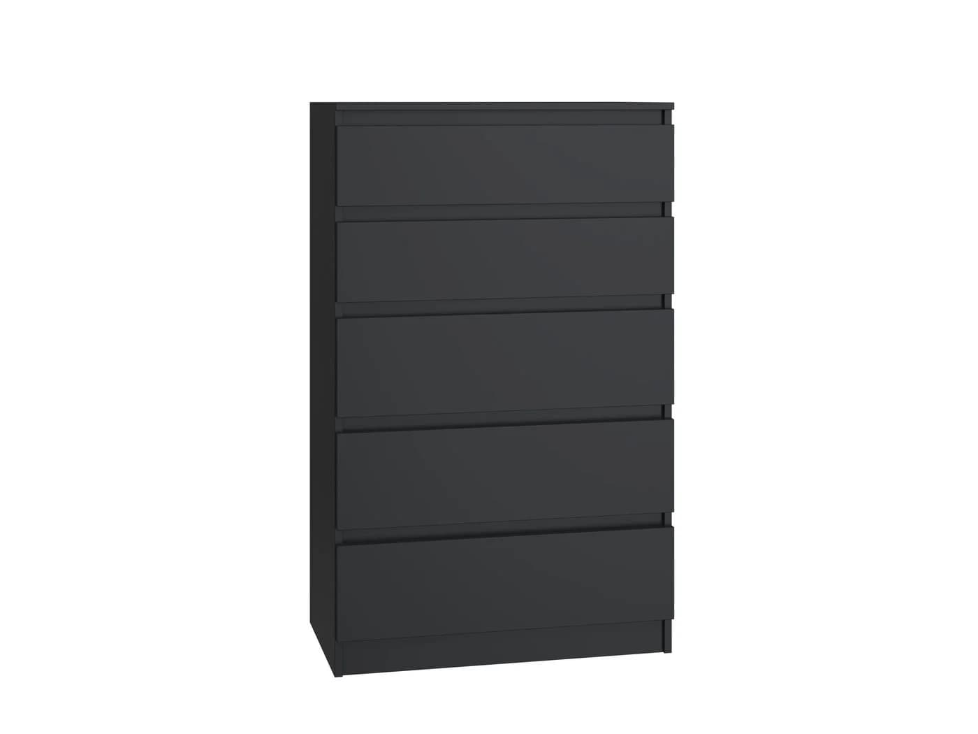 Raumhirsch Furniture Kommode Sideboard Schwarz 5 Schubladen Modern - Bild 2