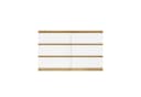 Raumhirsch Furniture Kommode Sideboard 120 cm Weiß/Grau 6 Schubladen Bild 4