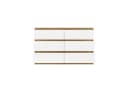 Raumhirsch Furniture Kommode Sideboard 120 cm Weiß/Grau 6 Schubladen Bild 5