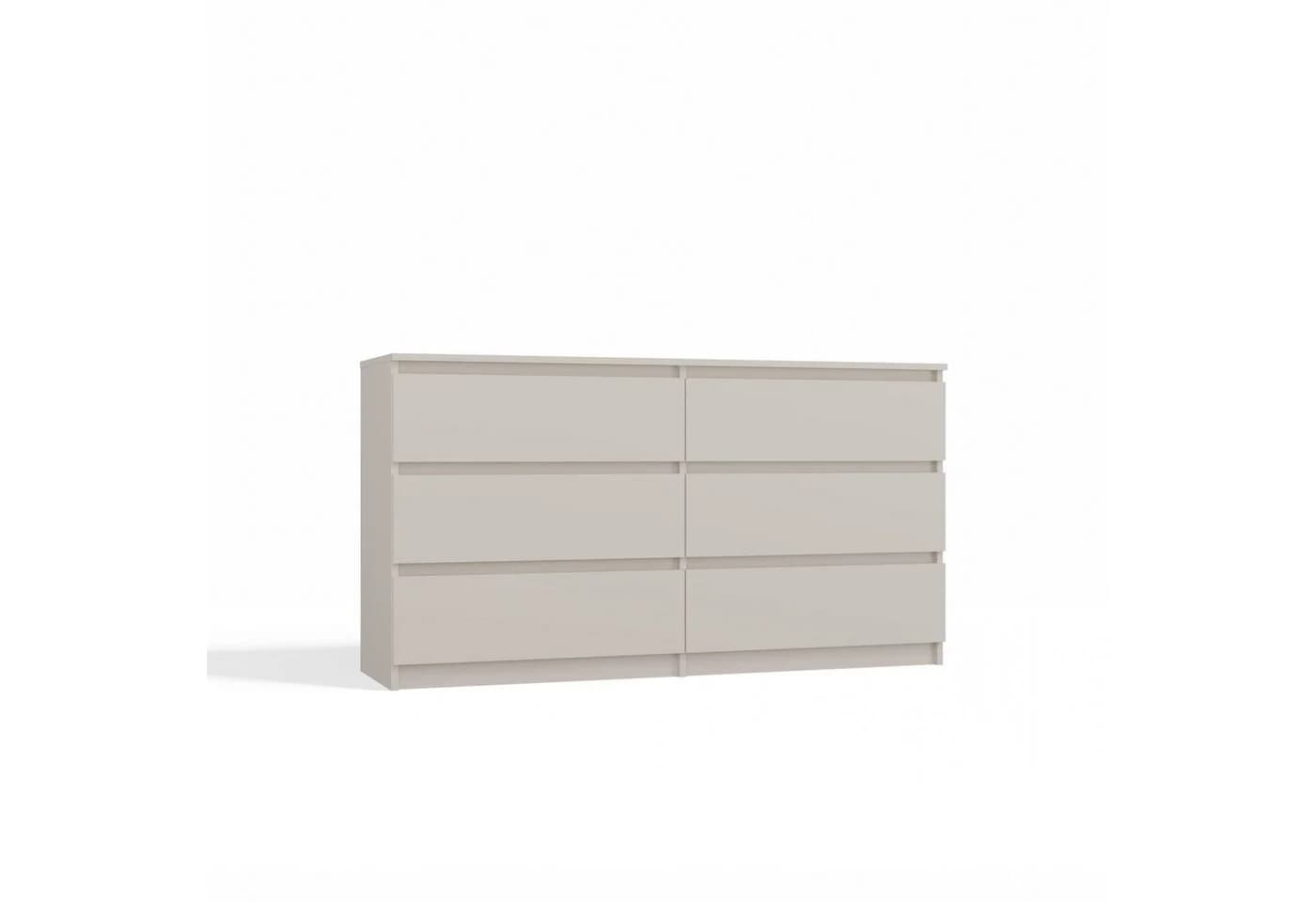 Raumhirsch Furniture Kommode Sideboard 140 cm breit, 6 Schubladen - Bild 2