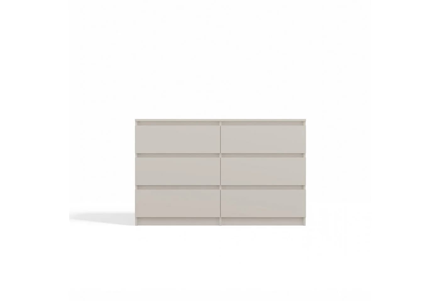 Raumhirsch Furniture Kommode Sideboard 140 cm breit, 6 Schubladen - Bild 4