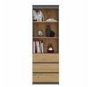 Raumhirsch Furniture Bücherregal Anthrazit mit Schubladen Bild 4