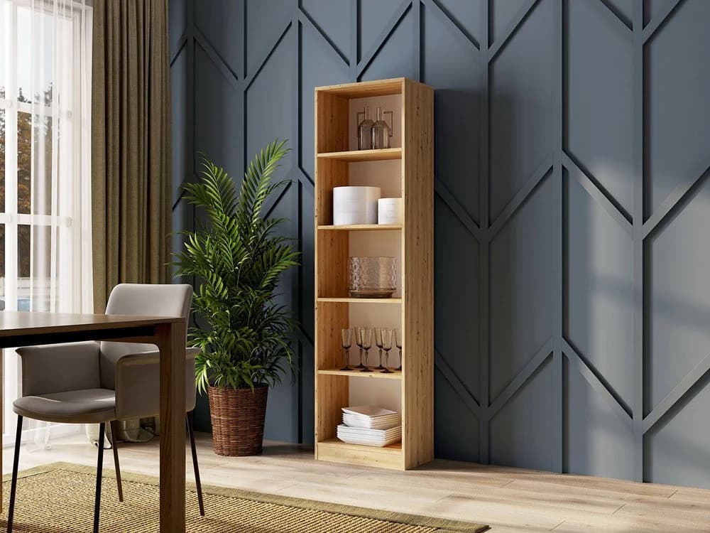 Raumhirsch Furniture Standregal Onyx 5 Fächer Weiß Modern - Bild 2