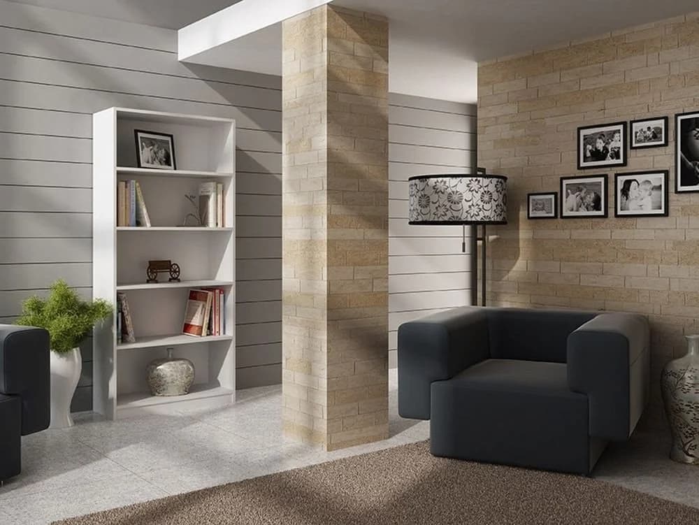 Raumhirsch Furniture Standregal Onyx Weiß 5 Fächer