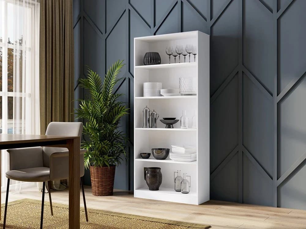 Raumhirsch Furniture Standregal Onyx Weiß 5 Fächer - Bild 3