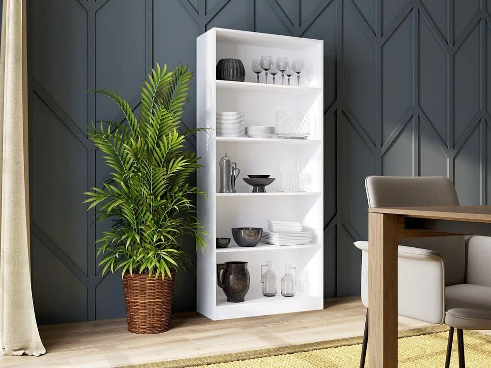 Raumhirsch Furniture Standregal Onyx Weiß 5 Fächer - Bild 4