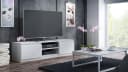 Raumhirsch Furniture TV-Lowboard Weiß mit 2 Türen und Kabelöffnung Bild 2