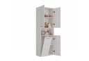 Raumhirsch Furniture Badkommode Badhochschrank Weiß 3 Türen 5 Regale Bild 1