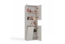 Raumhirsch Furniture Badkommode Hochschrank beige 3 Türen 5 Regale Bild 4