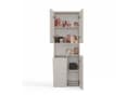 Raumhirsch Furniture Badkommode Hochschrank beige 3 Türen 5 Regale Bild 5