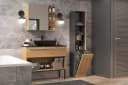 Raumhirsch Furniture Badschrank Hochschrank Anthrazit Modern Bild 5