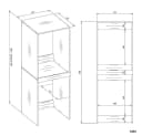 Raumhirsch Furniture Waschmaschinenüberbau für zwei Geräte Bild 5