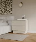 Raumhirsch Furniture Nachttisch mit 2 Schubladen und Tip-On-System Bild 3