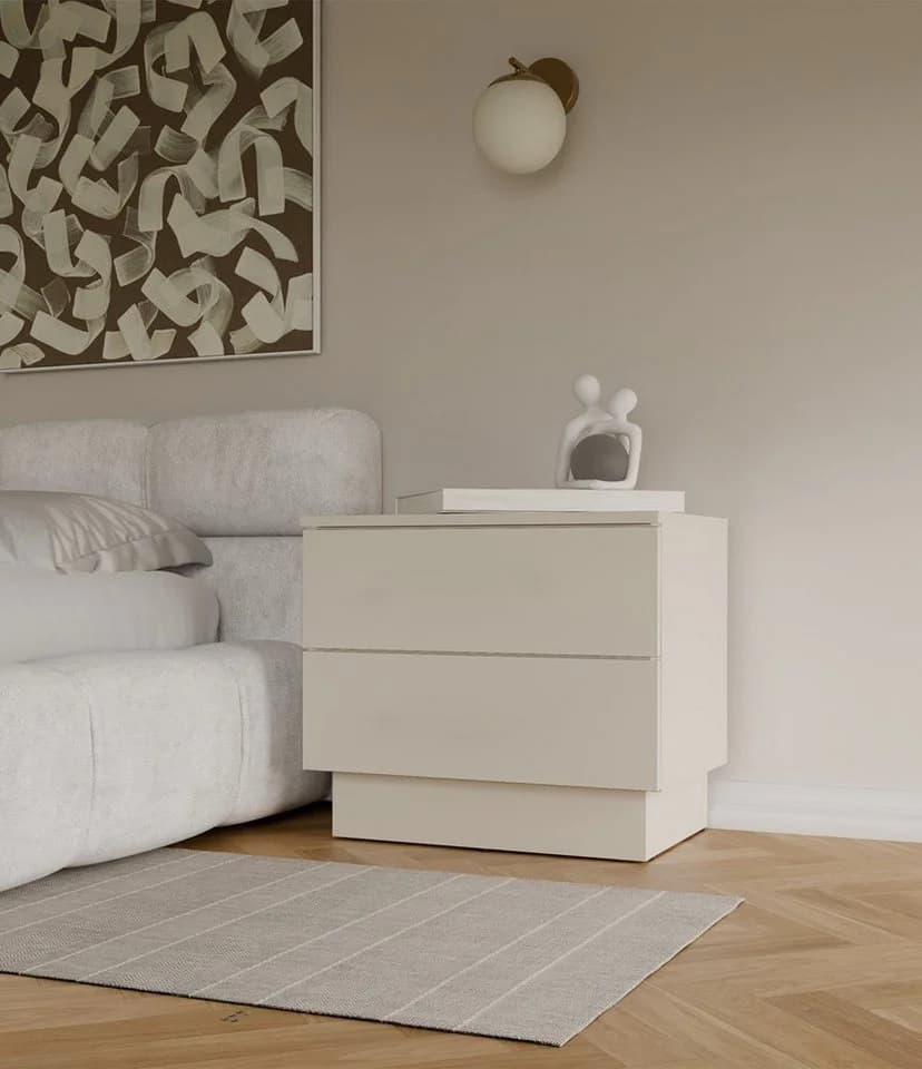 Raumhirsch Furniture Nachttisch mit 2 Schubladen und Tip-On-System - Bild 3