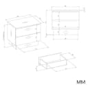 Raumhirsch Furniture Nachttisch mit 2 Schubladen und Tip-On-System Bild 4