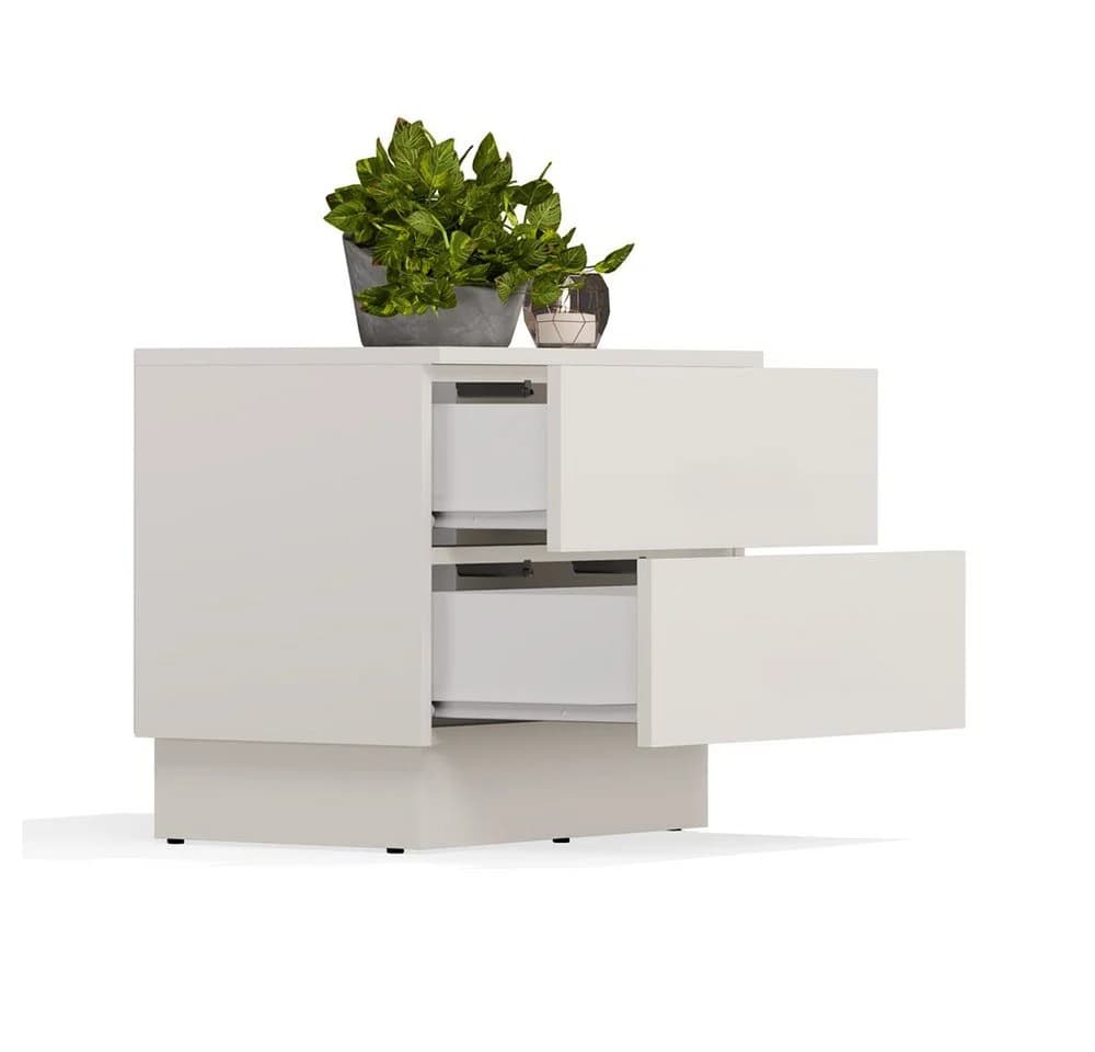 Raumhirsch Furniture Nachttisch mit 2 Schubladen und Tip-On-System - Bild 5