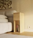 Raumhirsch Furniture Nachttisch GALAX mit Ablage und Schublade Bild 1